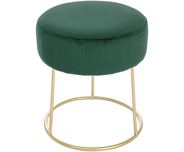 Samt-Hocker Clarissa Grün