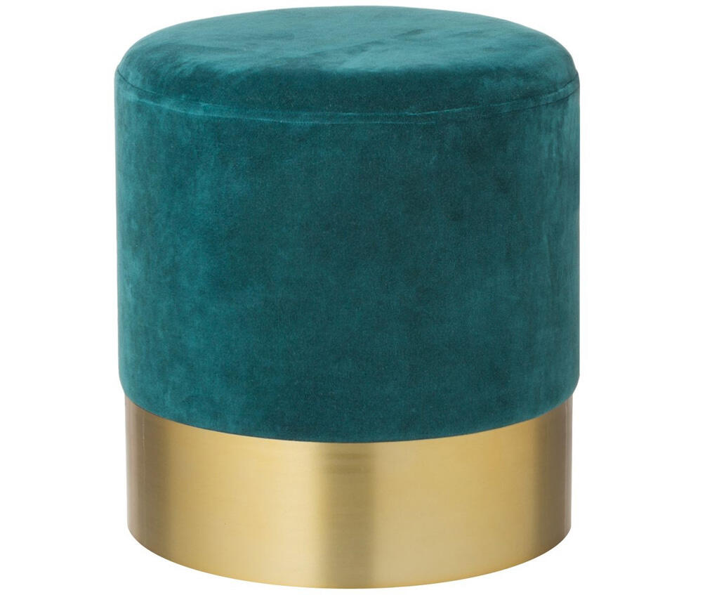 Samt-Hocker Harlow- Petrol