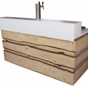 Schankanlage Wooden Spirit mit Aufsatz