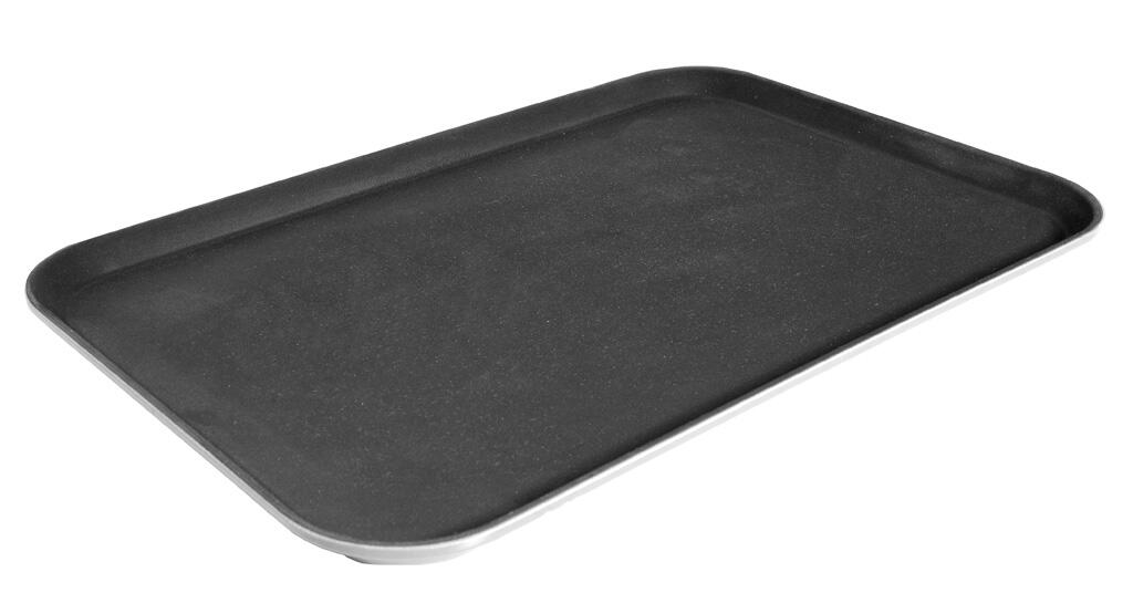 Serviertablett eckig schwarz