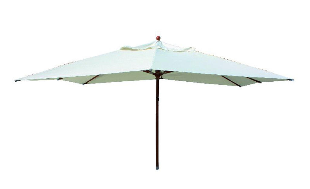 Sonnenschirm rechteckig 4x3m, naturweiß