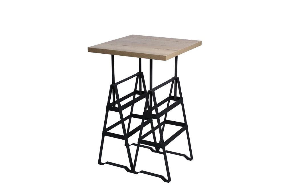 Stehtisch Industry Eiche 90x90, H 110cm