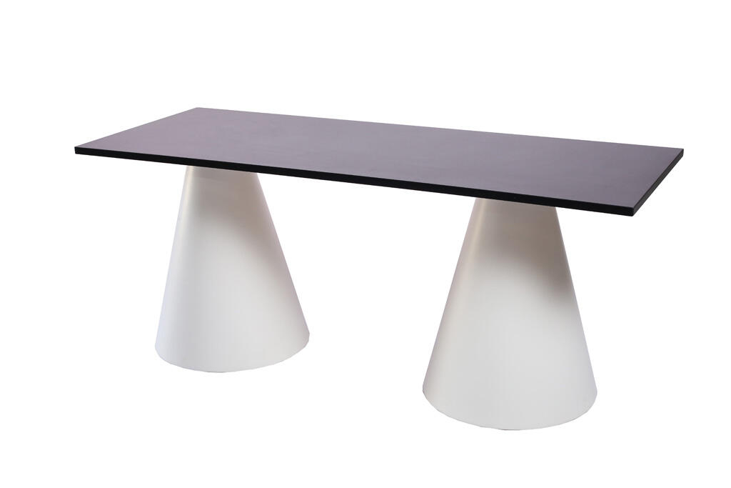 Tisch IKON, 180 x 70 x 78cm, Platte schwarz
