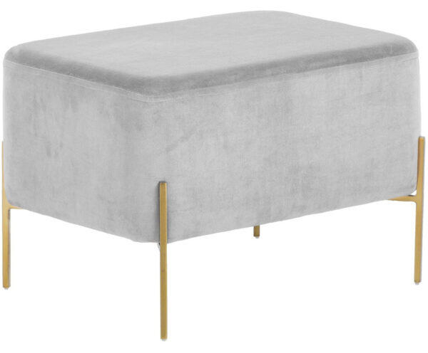 XL Samt-Hocker Harper