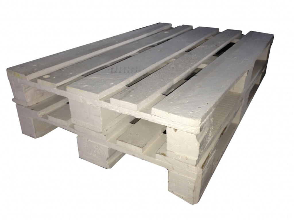 Paletten-Tisch weiß
