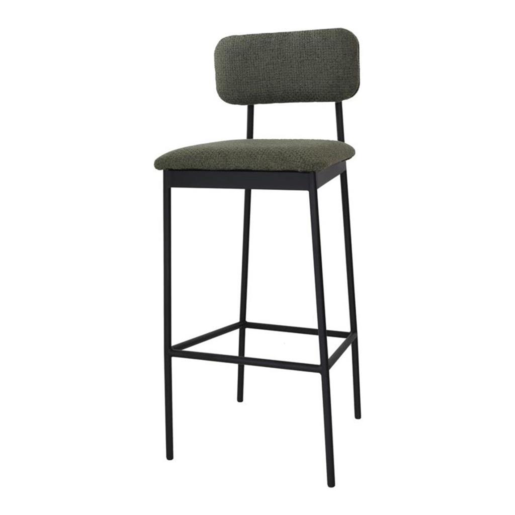 Barhocker Bernie Sitzauflage grün Lehne grün