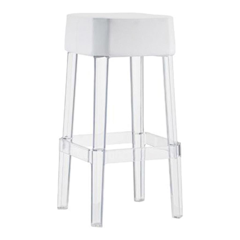 Barhocker Crystal weiß