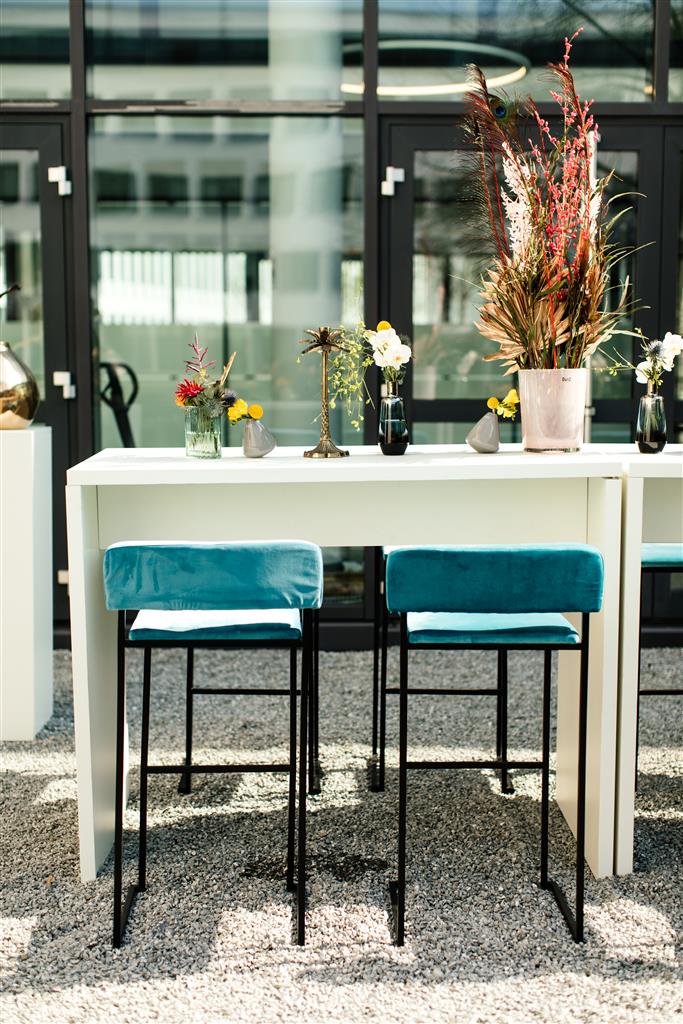 Barhocker Riva SCHWARZ Samt petrol – Bild 9