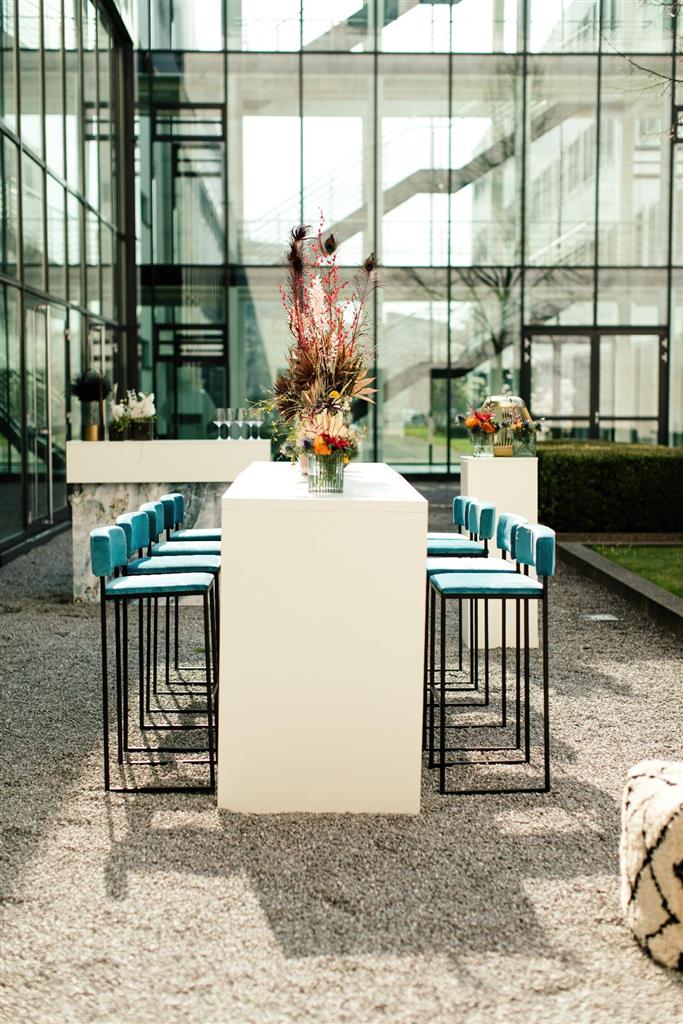 Barhocker Riva SCHWARZ Samt petrol – Bild 6