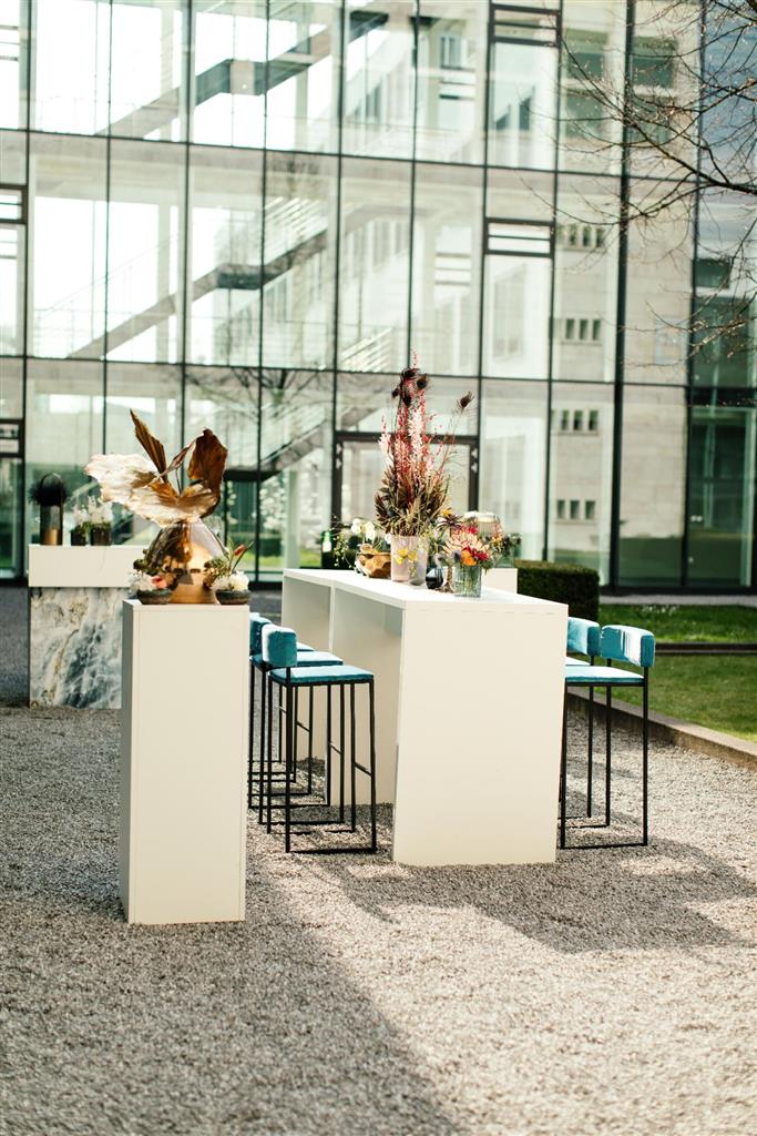 Barhocker Riva SCHWARZ Samt petrol – Bild 7