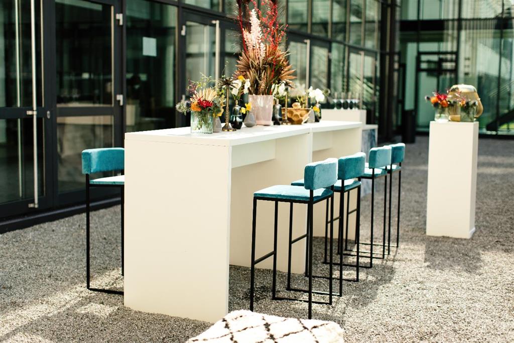 Barhocker Riva SCHWARZ Samt petrol – Bild 8