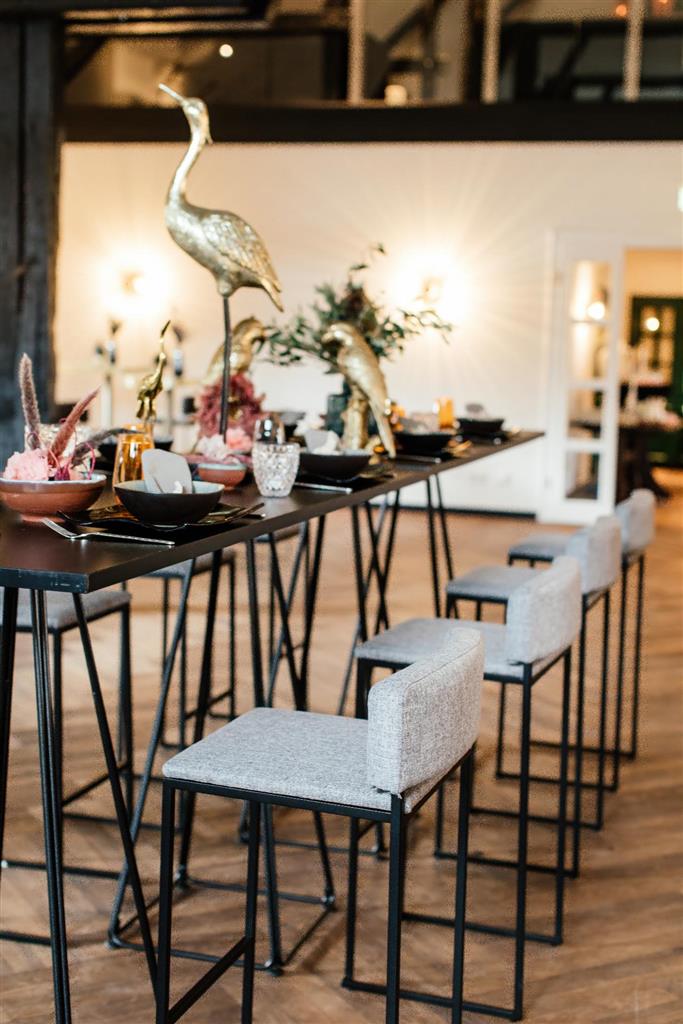 Barhocker Riva SCHWARZ grau – Bild 9