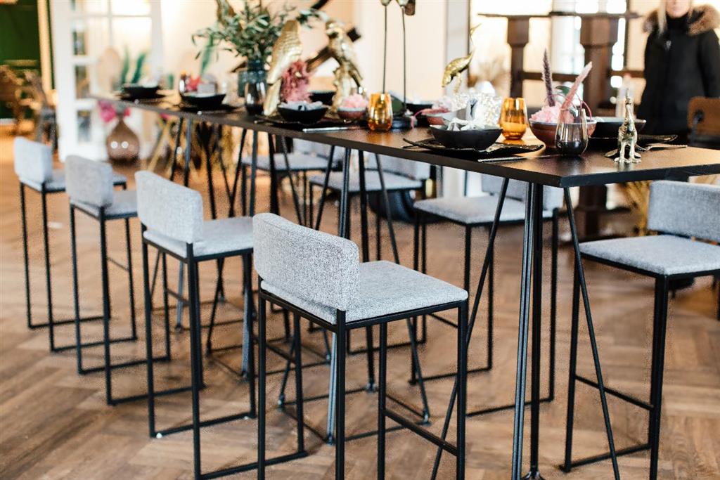 Barhocker Riva SCHWARZ grau – Bild 10