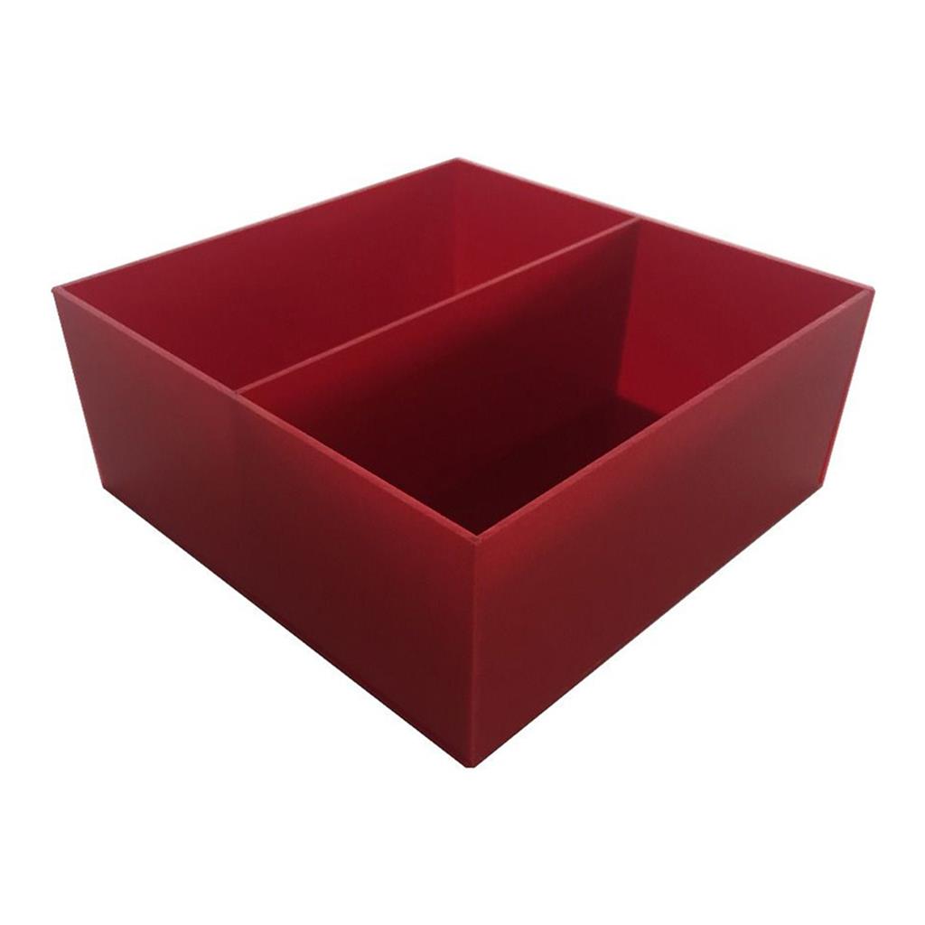 Besteckkasten rot - Acrylglas