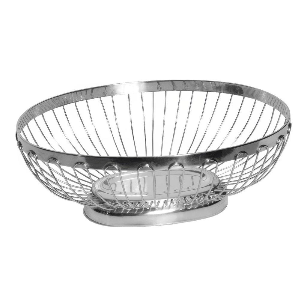 Brotkorb Edelstahl oval 22 x 16,5