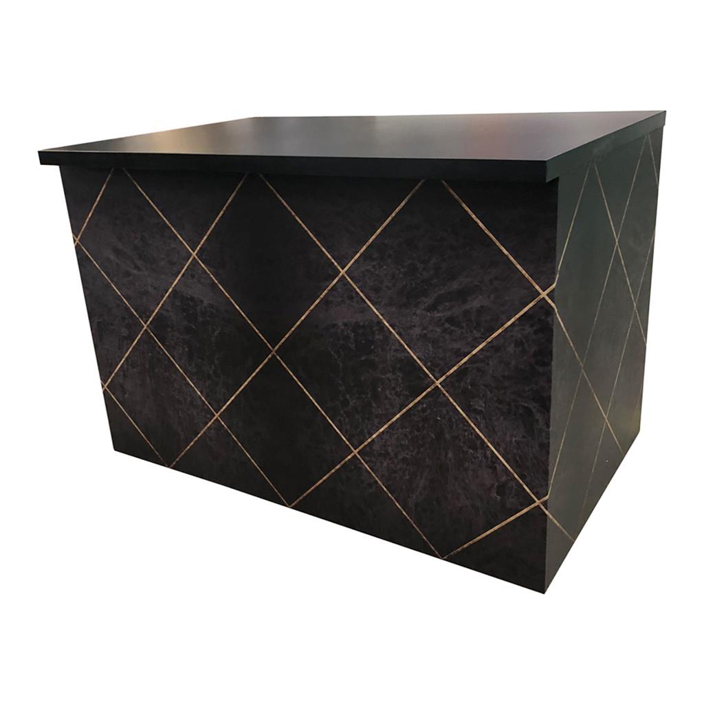 Buffetanlage Marmor SCHWARZ-GOLD Platte schwarz