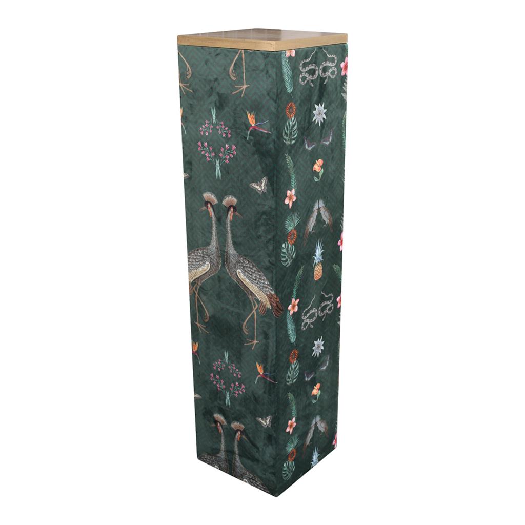 Dekosäule grün/bunt, 110x40x40cm