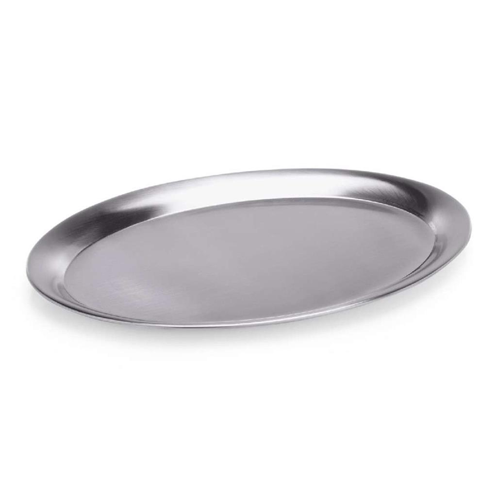 Edelstahltablett oval 60 x 40cm