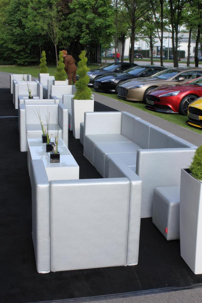 Lounge-Eckelement New Avantgarde Silver