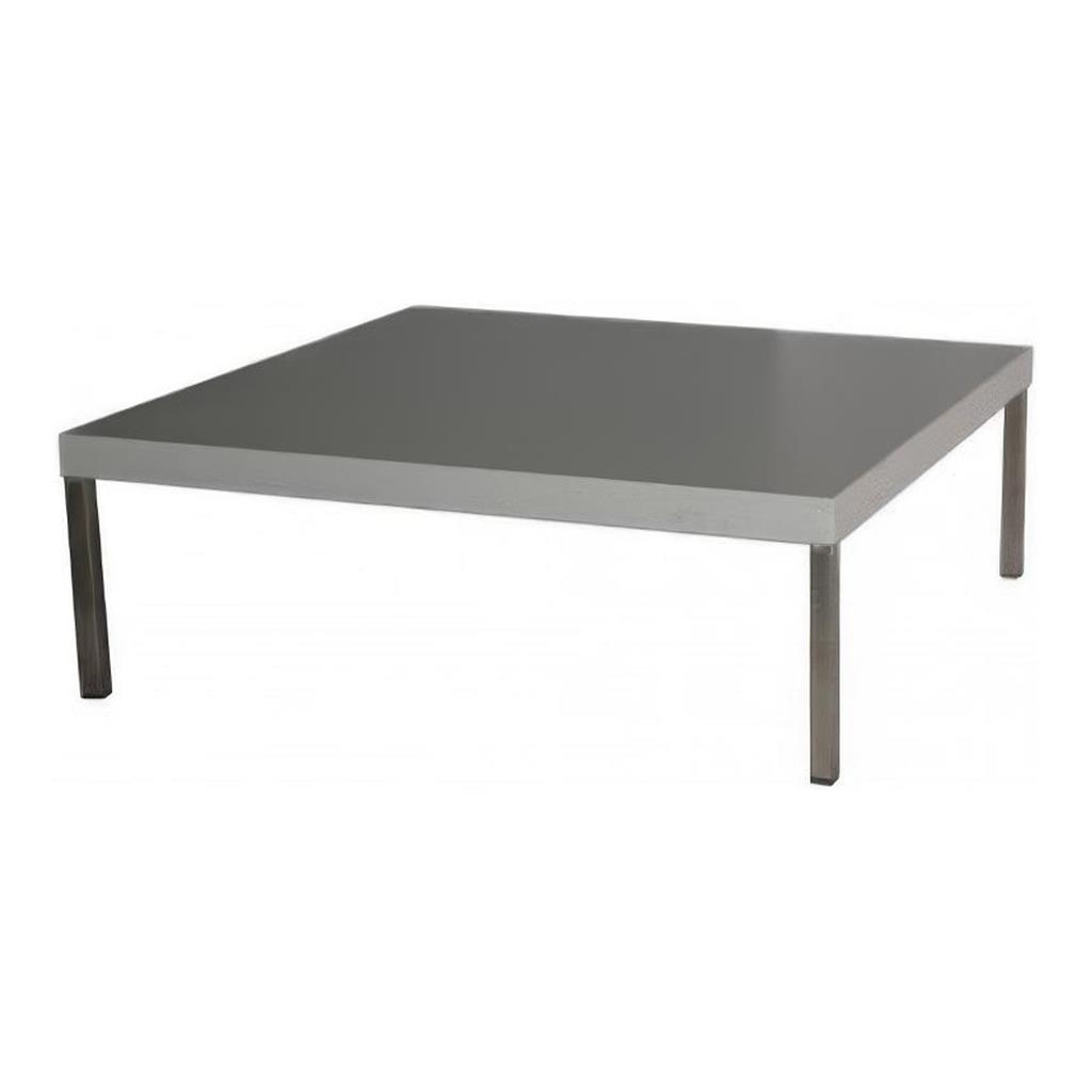 Lounge-Tisch 70x70x20cm Silber Edelstahl