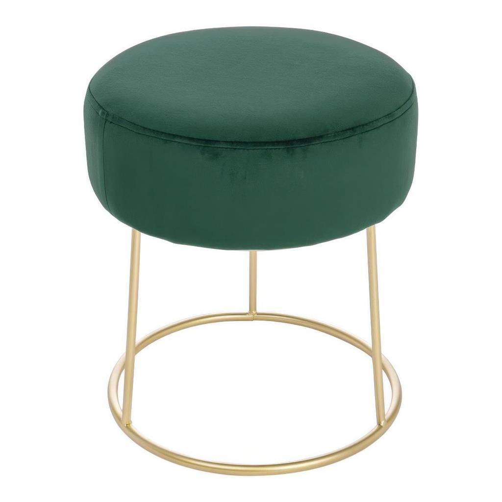 Samt-Hocker Clarissa Grün