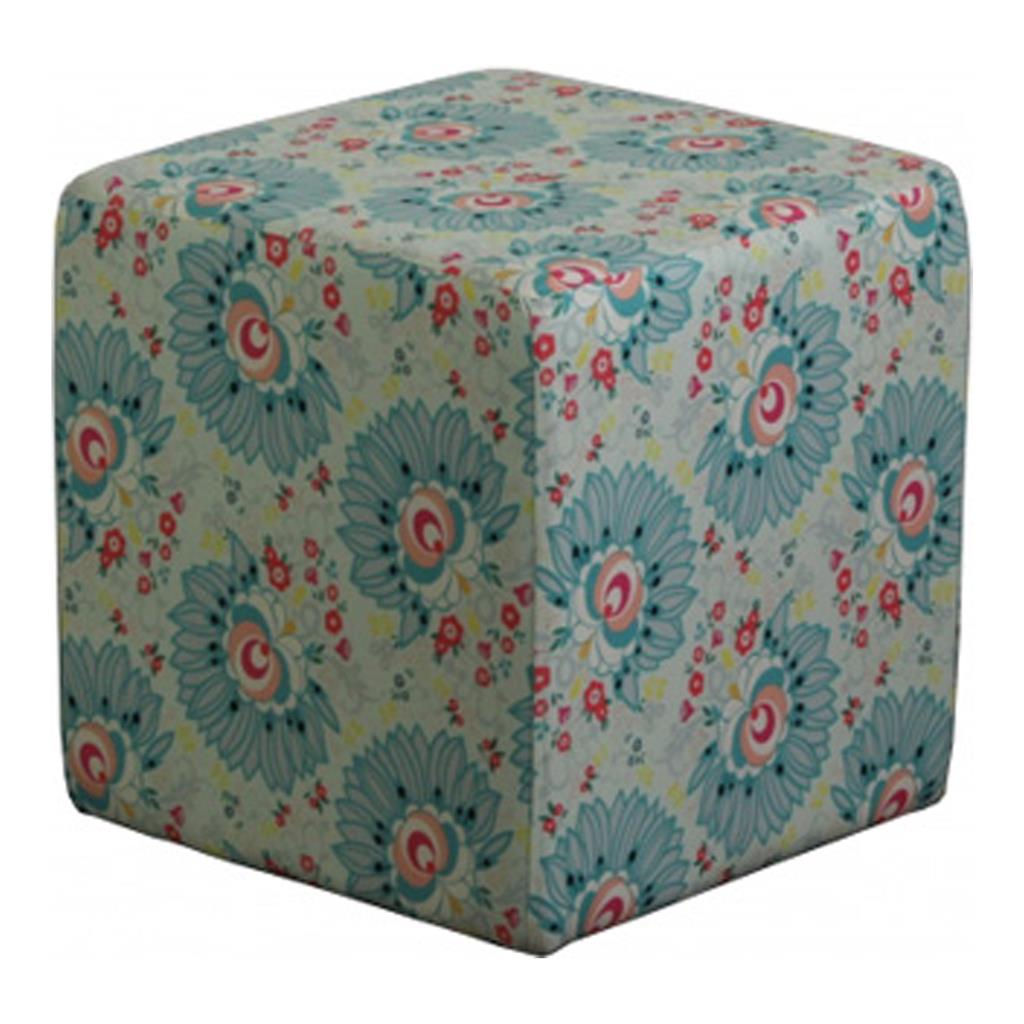 Sitzwürfel flower power
