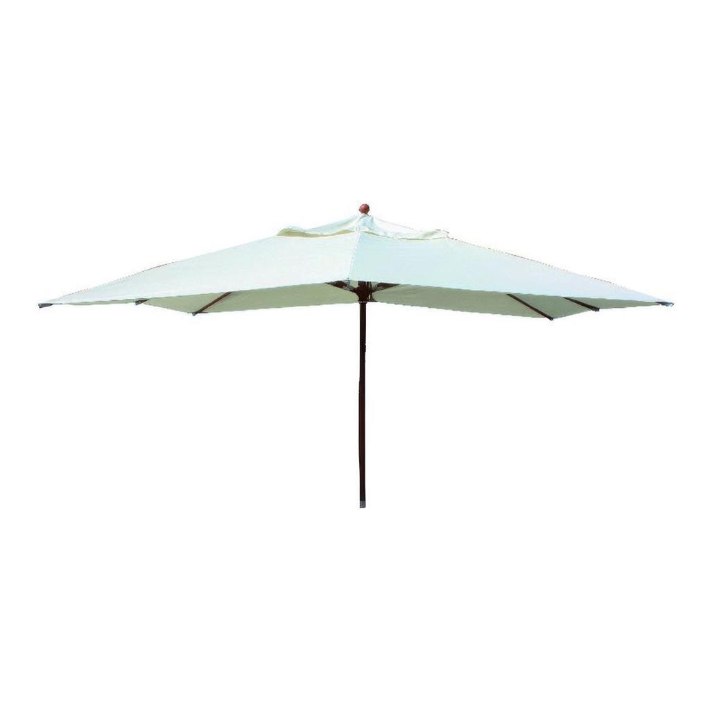 Sonnenschirm rechteckig 4x3m, naturweiß