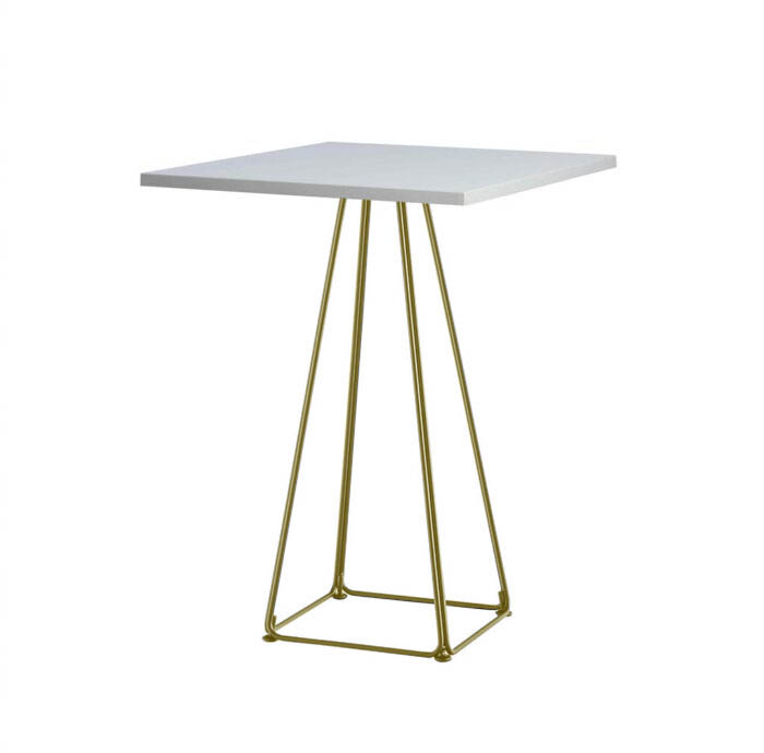 Stehtisch Lunar gold/weiß