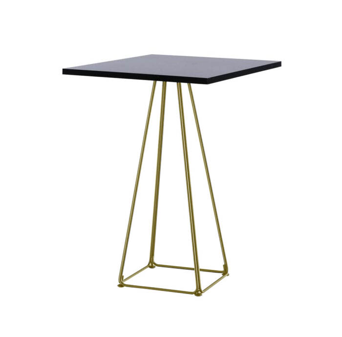 Stehtisch Lunar gold/schwarz