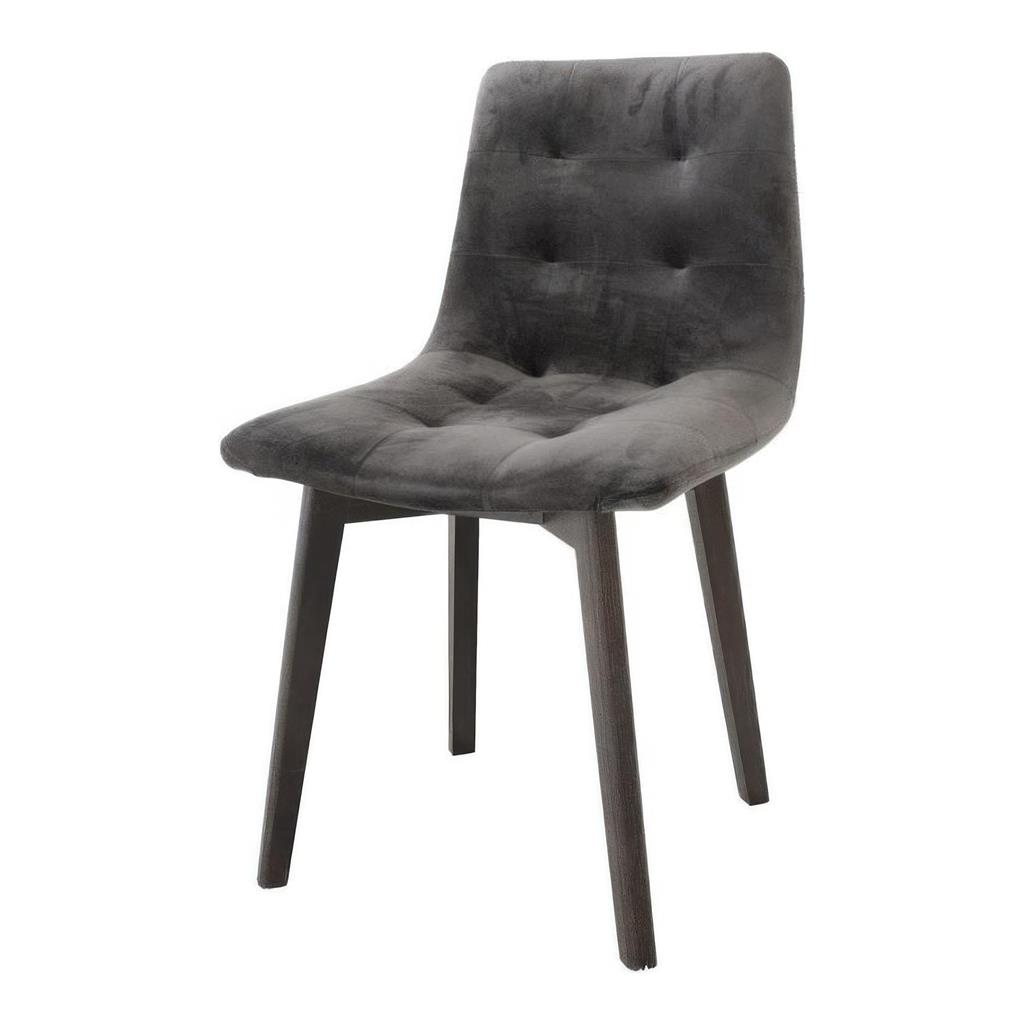 Stuhl Max grau Füße schwarz