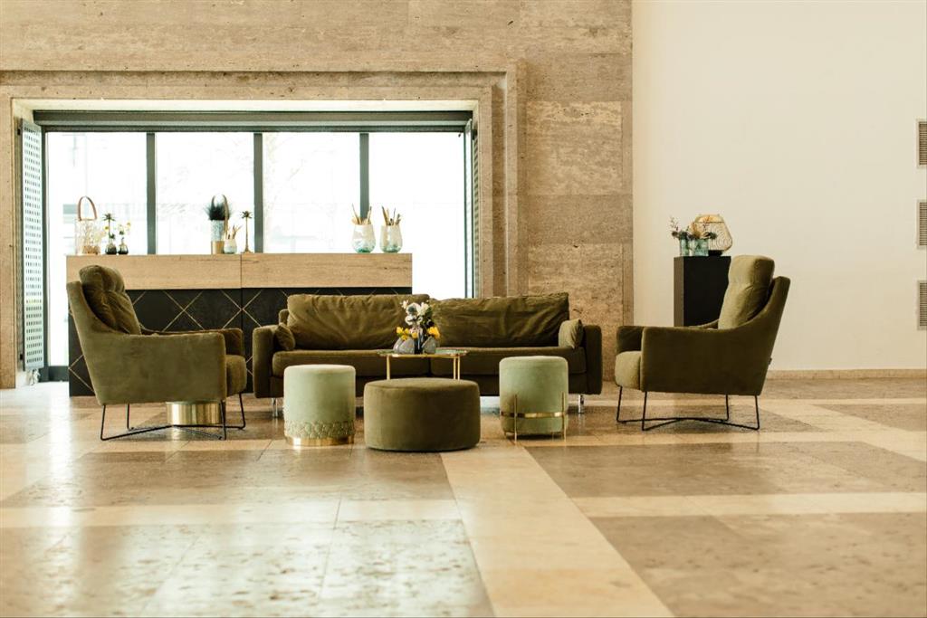 Thekenanlage Marmor SCHWARZ-GOLD Aufsatz Eiche – Bild 4