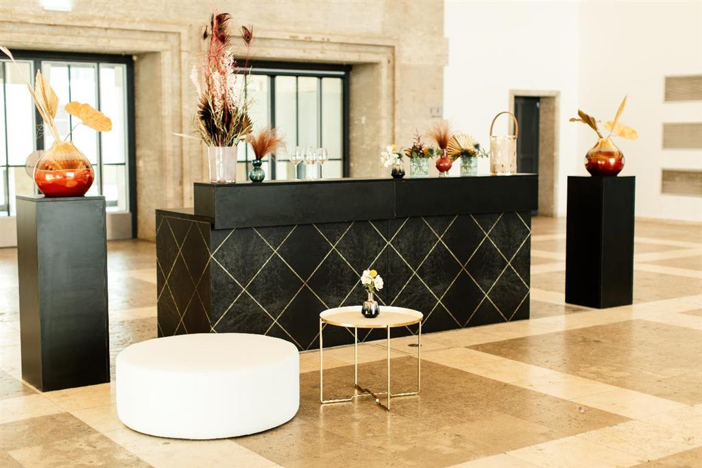 Thekenanlage Marmor SCHWARZ-GOLD Aufsatz schwarz – Bild 5