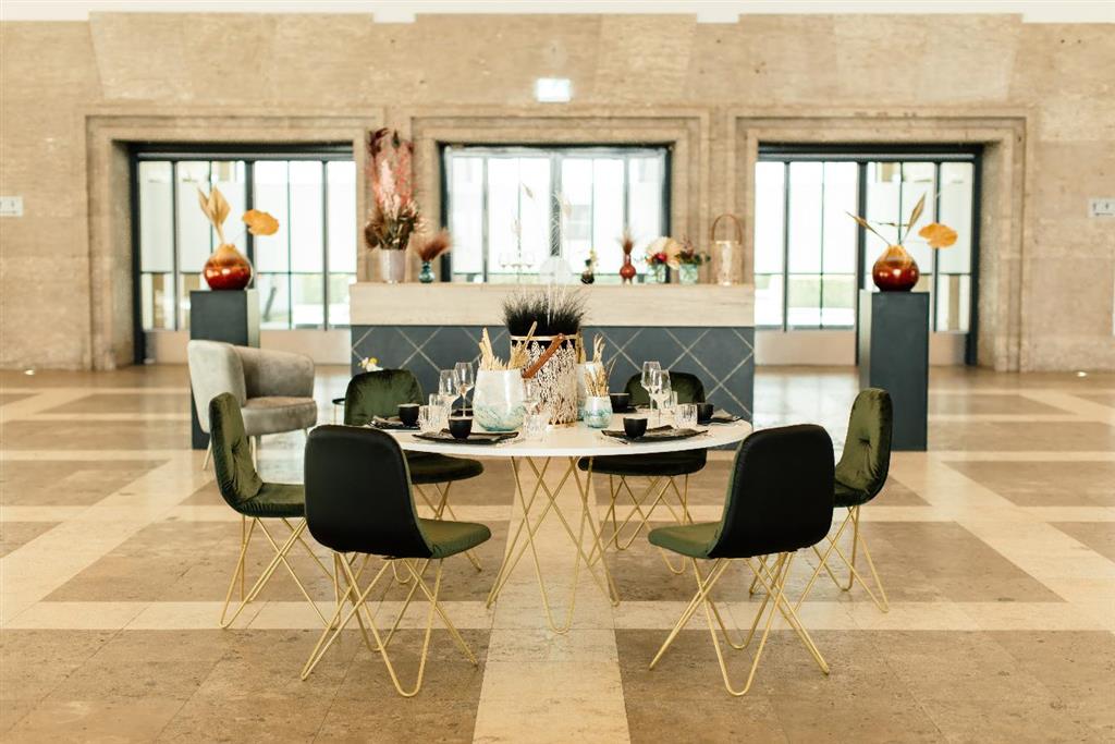 Thekenanlage Marmor SCHWARZ-GOLD Aufsatz schwarz – Bild 8