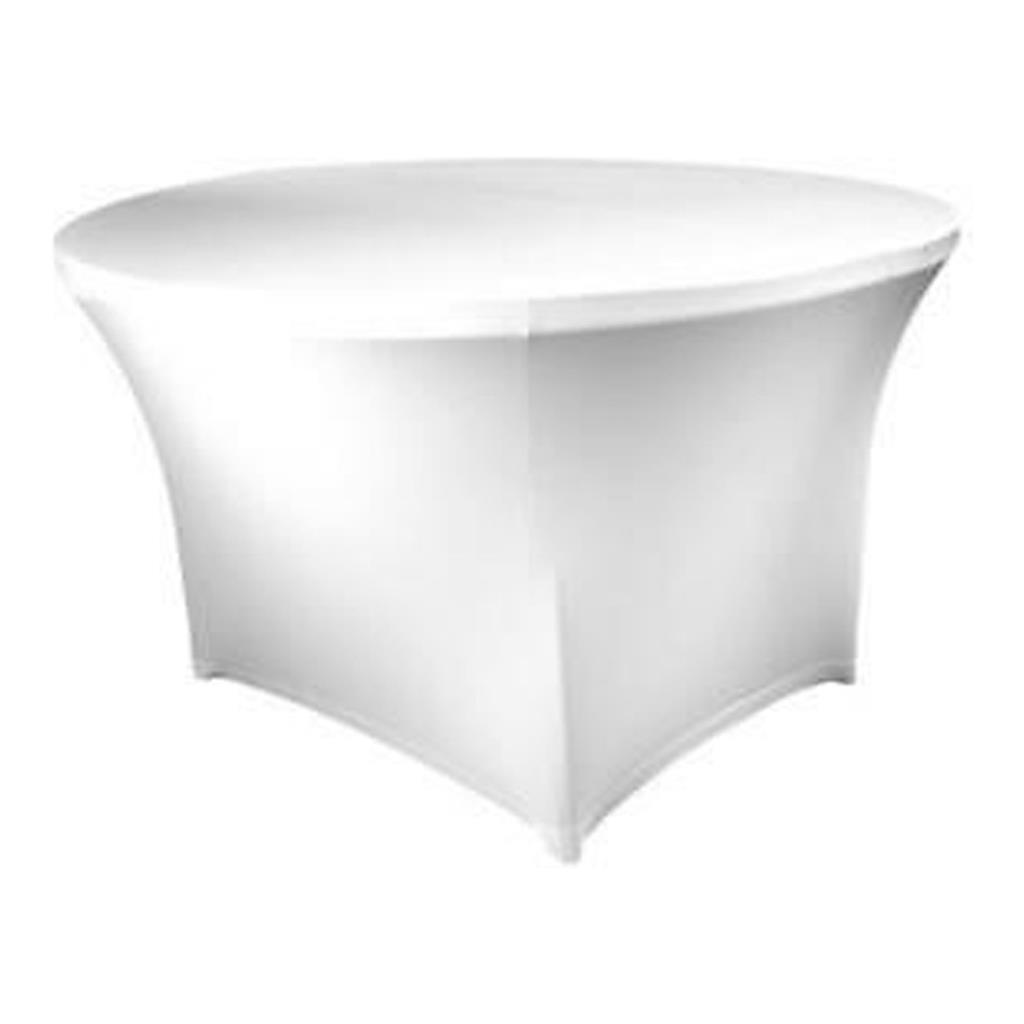Tischhusse rund - weiß